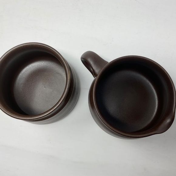 Denby Mayflower (retired) Stoneware Cream & Sugar Set - Picture 4 of 7